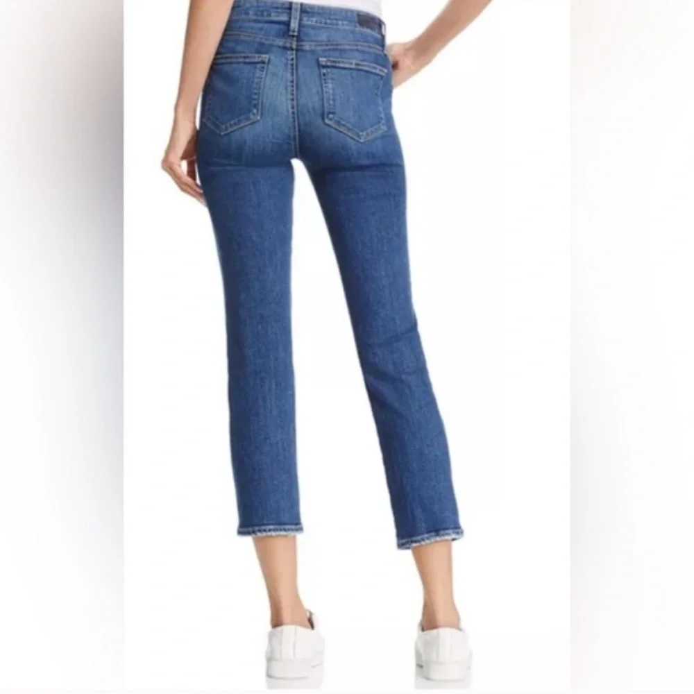 Paige Jacqueline Straight Women's Blue Jeans - Picture 2 of 3